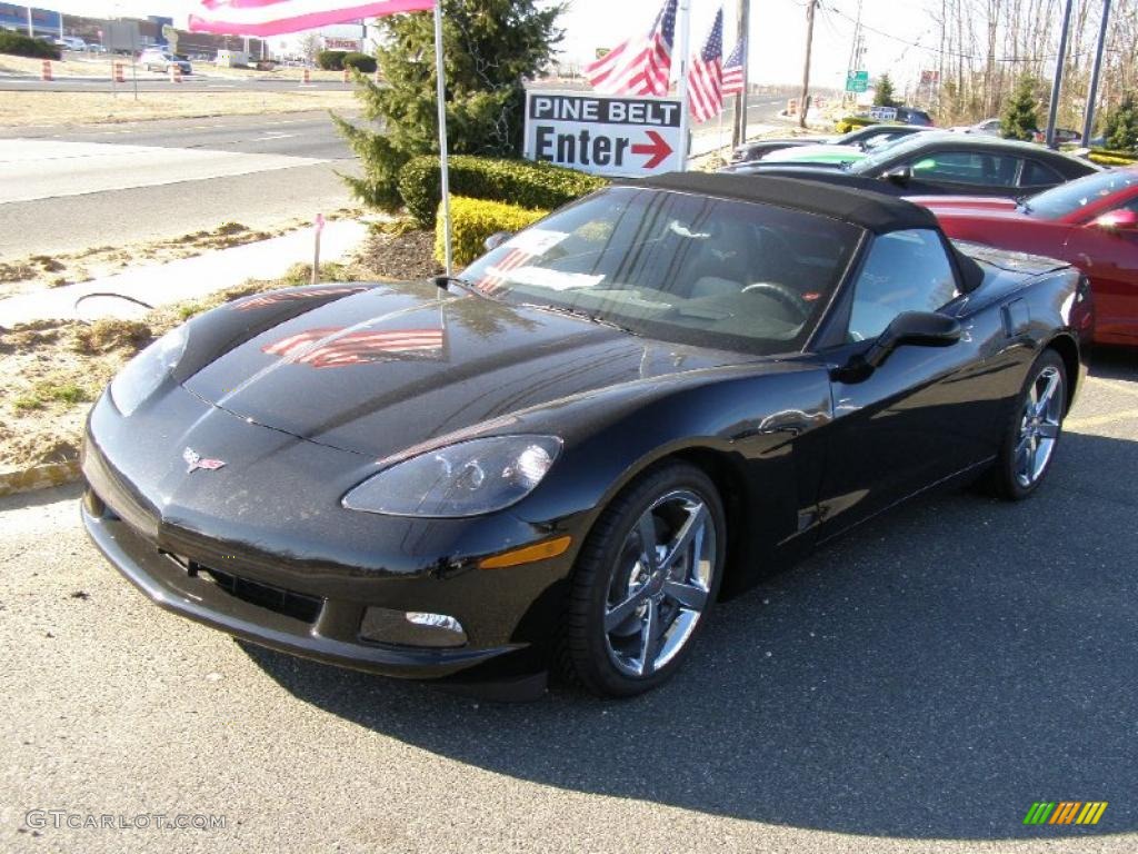 2010 Corvette Convertible - Black / Titanium Gray photo #1