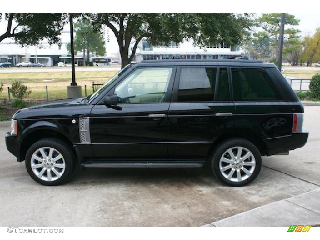 2007 Range Rover Supercharged - Java Black Pearl / Ivory/Black photo #8