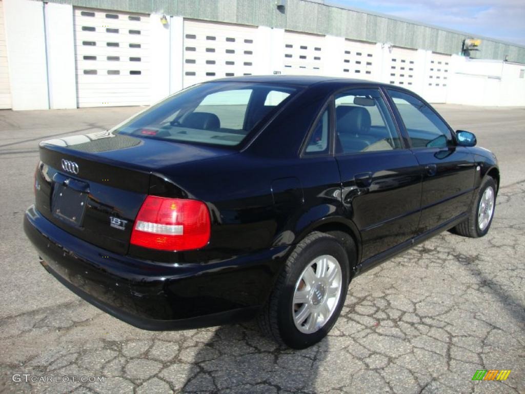 2000 A4 1.8T quattro Sedan - Brilliant Black / Onyx Black photo #8
