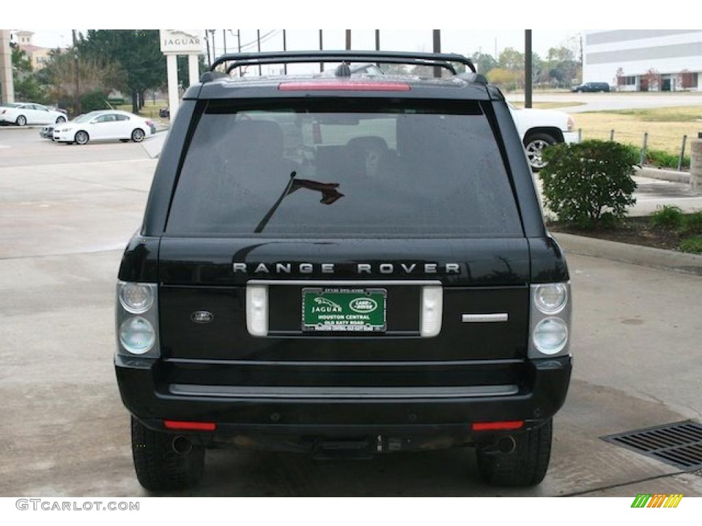 2007 Range Rover Supercharged - Java Black Pearl / Ivory/Black photo #11