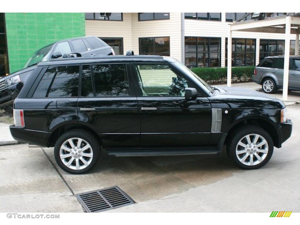 2007 Range Rover Supercharged - Java Black Pearl / Ivory/Black photo #13
