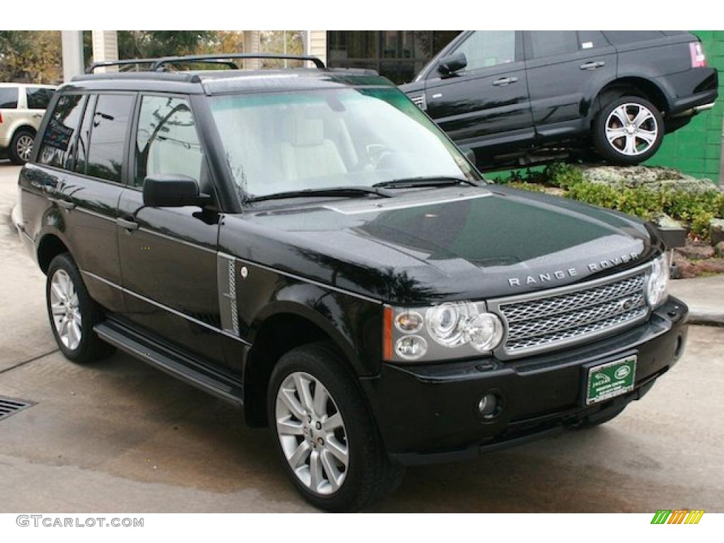 2007 Range Rover Supercharged - Java Black Pearl / Ivory/Black photo #14