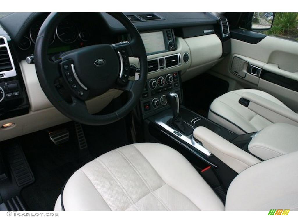 2007 Range Rover Supercharged - Java Black Pearl / Ivory/Black photo #17