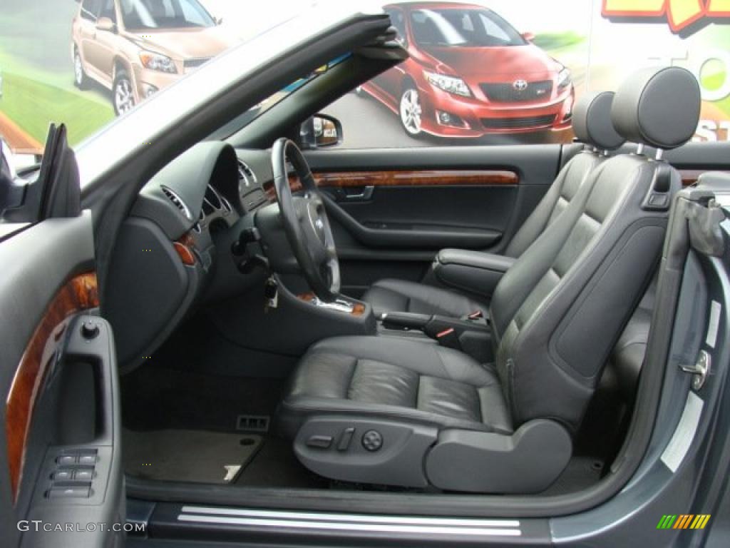 Ebony Interior 2006 Audi A4 3.0 quattro Cabriolet Photo #41897328