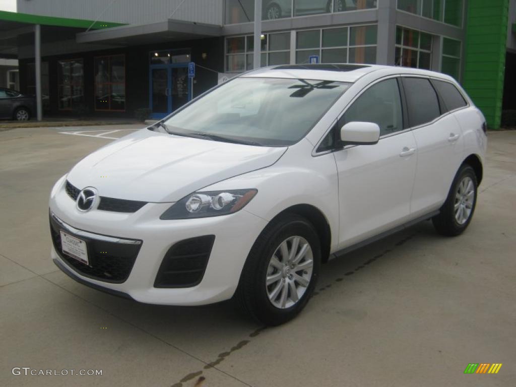 Crystal White Pearl Mica 2011 Mazda CX-7 i Sport Exterior Photo #41899388