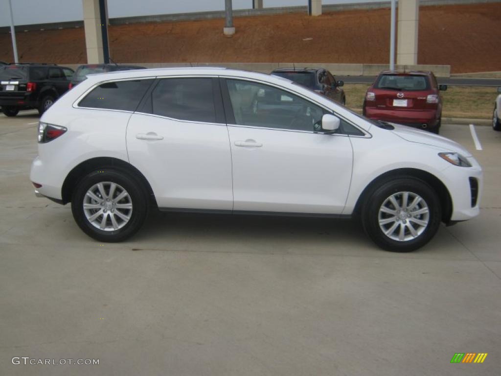 Crystal White Pearl Mica 2011 Mazda CX-7 i Sport Exterior Photo #41899464