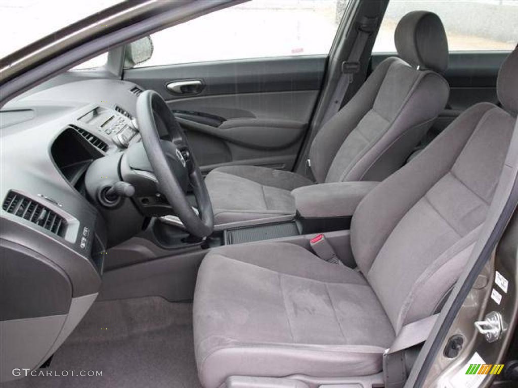 Black Interior 2008 Honda Civic LX Sedan Photo #41899764
