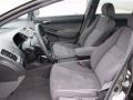 Black 2008 Honda Civic LX Sedan Interior Color