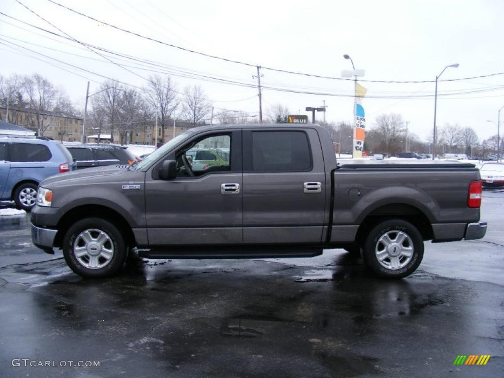 2004 F150 XLT SuperCrew - Dark Shadow Grey Metallic / Dark Flint photo #2