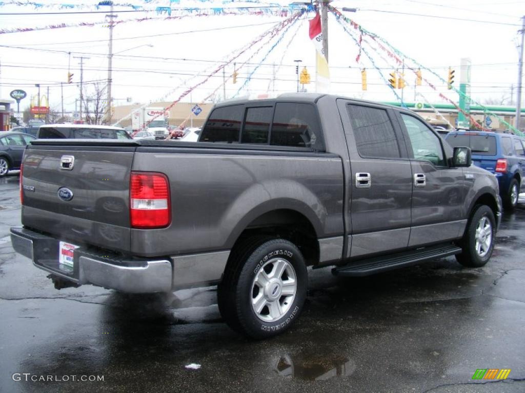 2004 F150 XLT SuperCrew - Dark Shadow Grey Metallic / Dark Flint photo #5