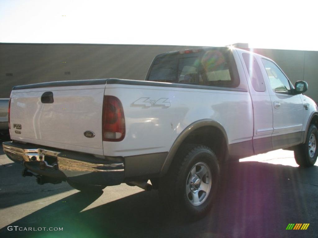 2002 F150 XLT SuperCab 4x4 - Oxford White / Medium Parchment photo #5