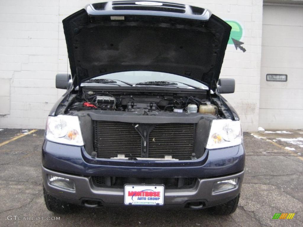 2005 F150 XLT SuperCrew 4x4 - True Blue Metallic / Black photo #8