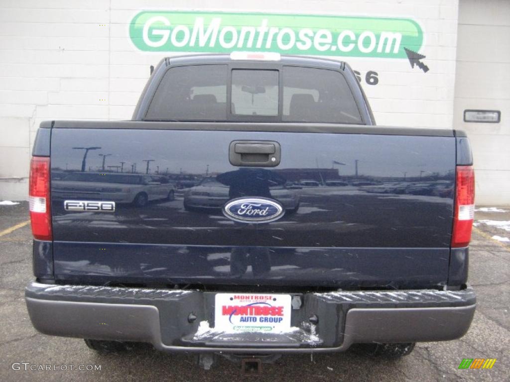 2005 F150 XLT SuperCrew 4x4 - True Blue Metallic / Black photo #9