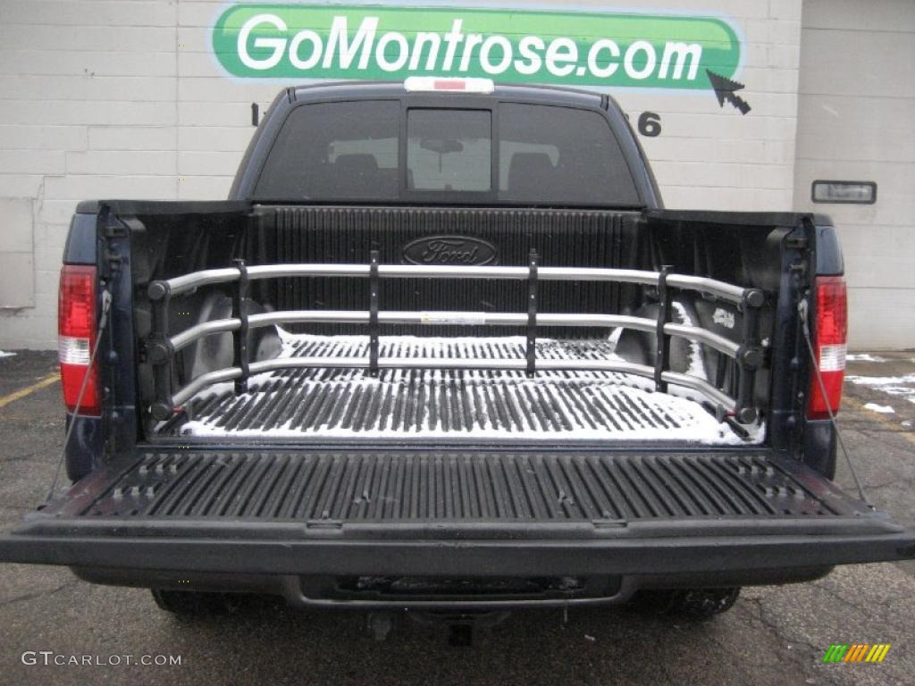 2005 F150 XLT SuperCrew 4x4 - True Blue Metallic / Black photo #10