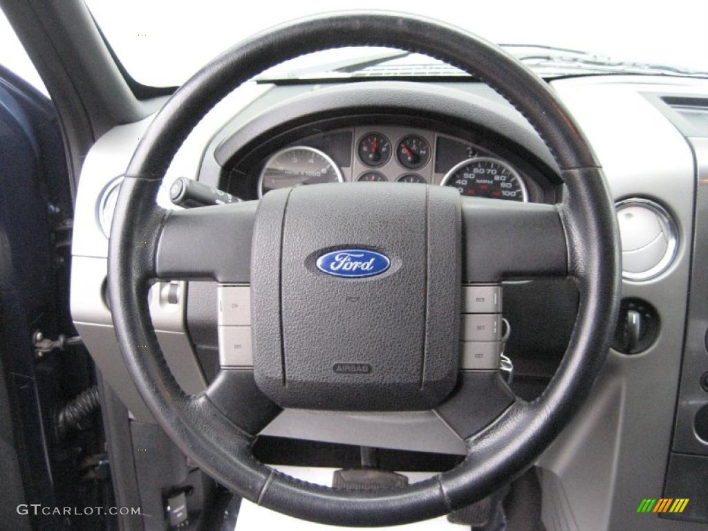 2005 F150 XLT SuperCrew 4x4 - True Blue Metallic / Black photo #12