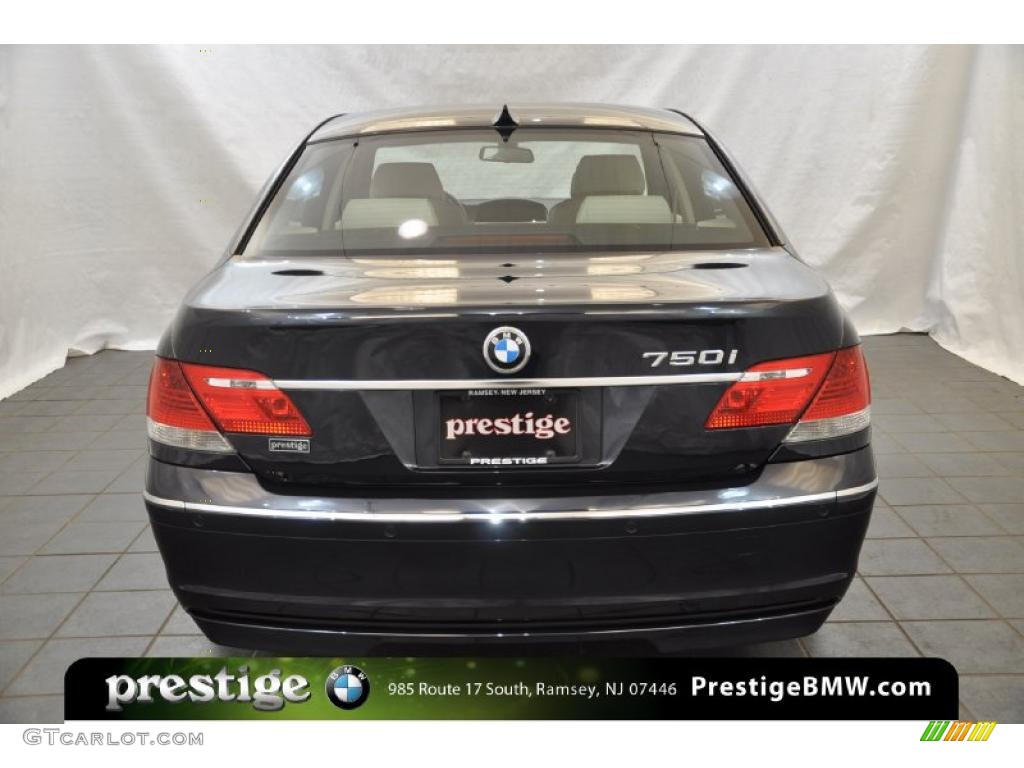 2008 7 Series 750i Sedan - Monaco Blue Metallic / Beige photo #3