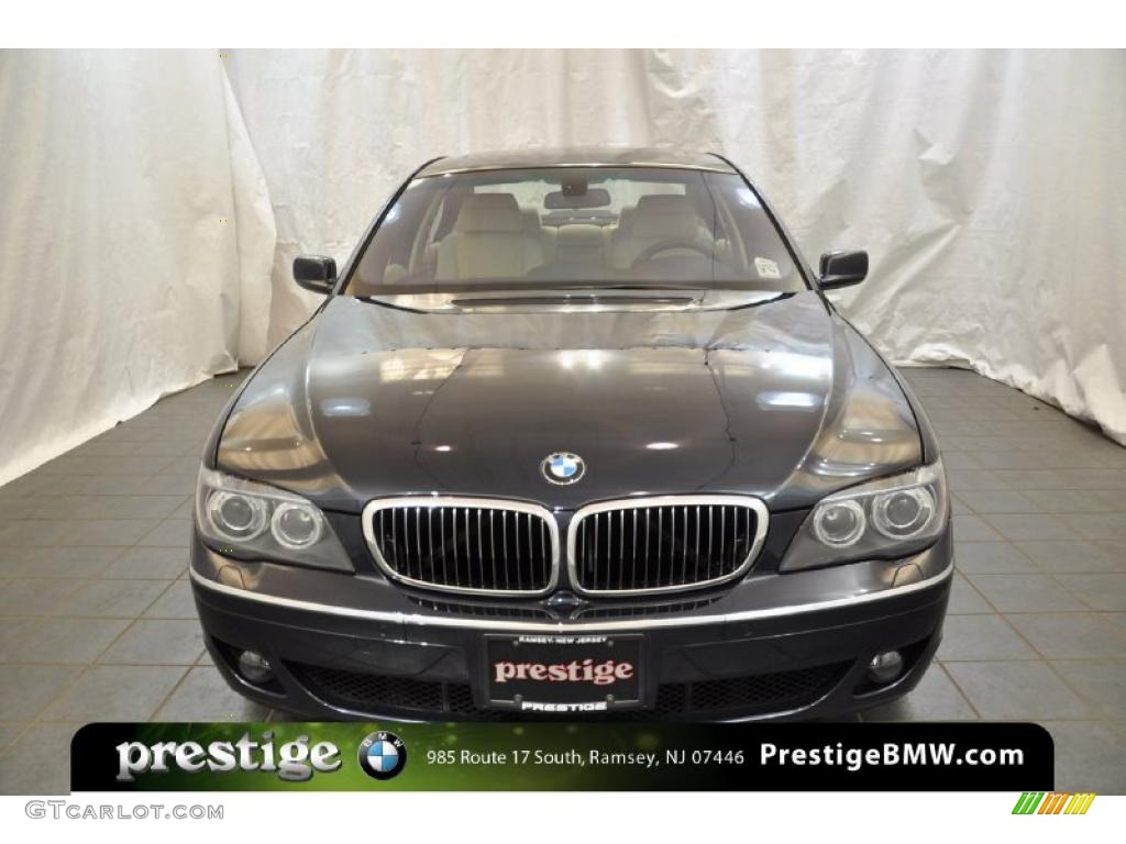 2008 7 Series 750i Sedan - Monaco Blue Metallic / Beige photo #6
