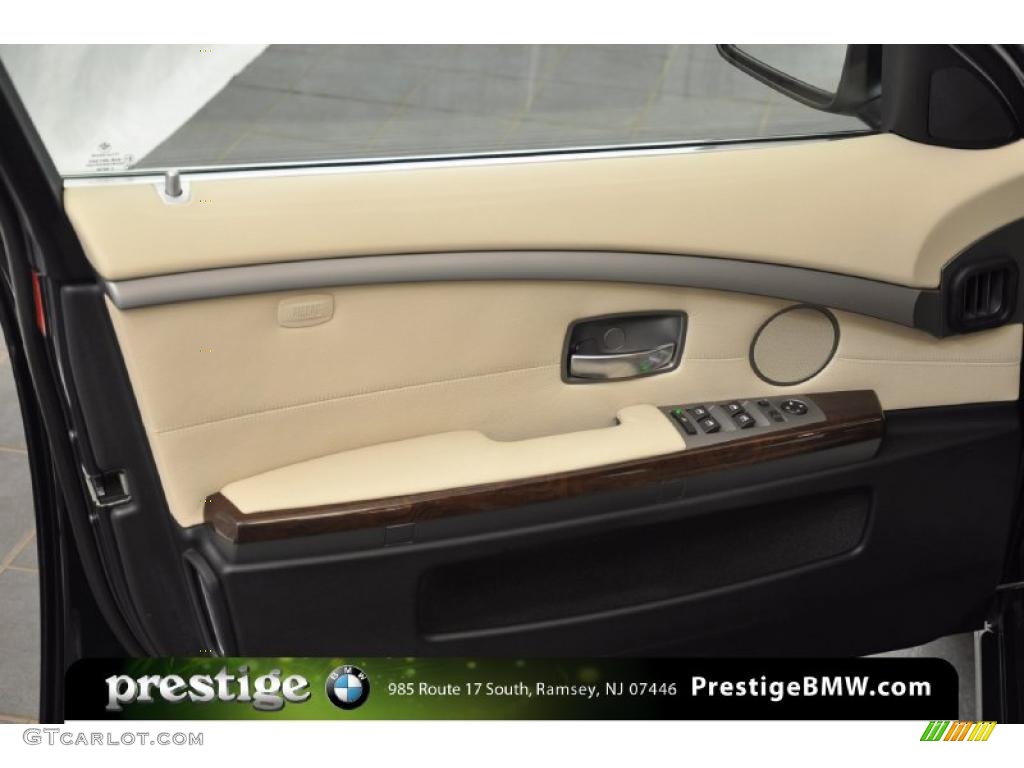 2008 7 Series 750i Sedan - Monaco Blue Metallic / Beige photo #9