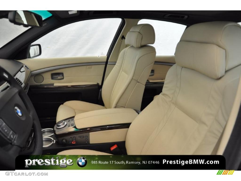 2008 7 Series 750i Sedan - Monaco Blue Metallic / Beige photo #11