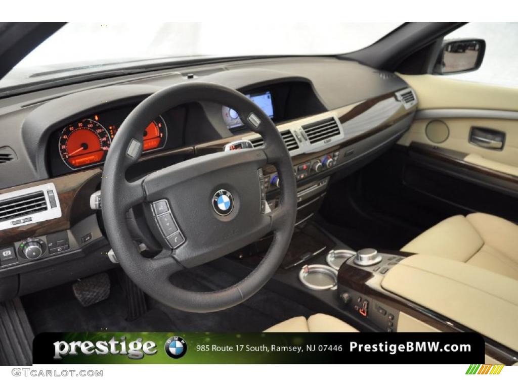 2008 7 Series 750i Sedan - Monaco Blue Metallic / Beige photo #15