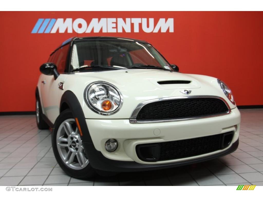 2011 Cooper S Clubman - Pepper White / Punch Carbon Black Leather photo #1