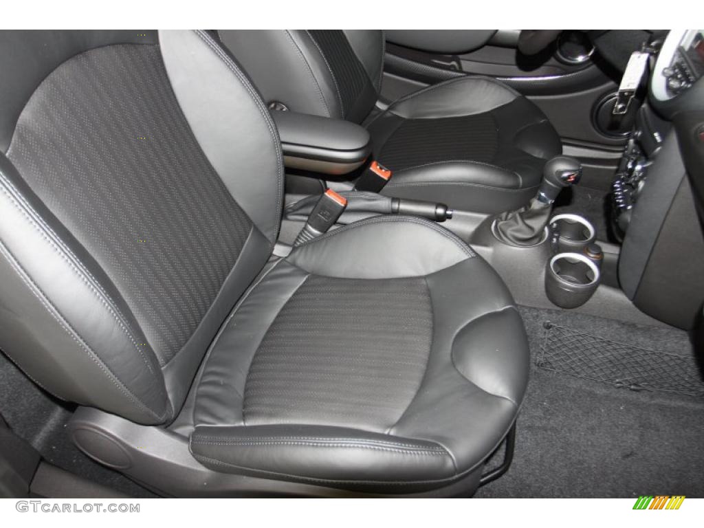 Punch Carbon Black Leather Interior 2011 Mini Cooper S Clubman Photo #41906268