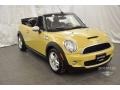 2010 Interchange Yellow Mini Cooper S Convertible  photo #7