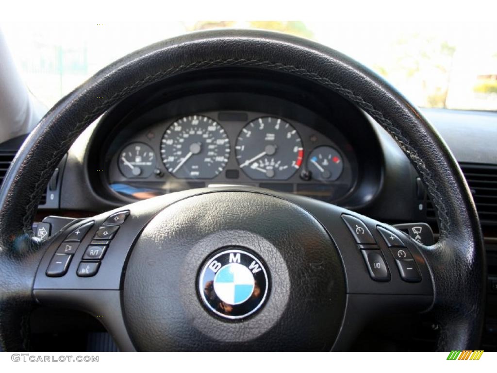 2002 3 Series 325i Coupe - Titanium Silver Metallic / Black photo #59