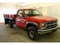 1994 Victory Red Chevrolet C/K 3500 Regular Cab 4x4 Stake Truck  photo #1