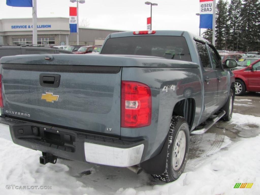 2008 Silverado 1500 LTZ Crew Cab 4x4 - Blue Granite Metallic / Ebony photo #16