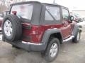 2007 Red Rock Crystal Pearl Jeep Wrangler X 4x4  photo #2