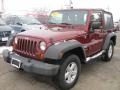 2007 Red Rock Crystal Pearl Jeep Wrangler X 4x4  photo #5