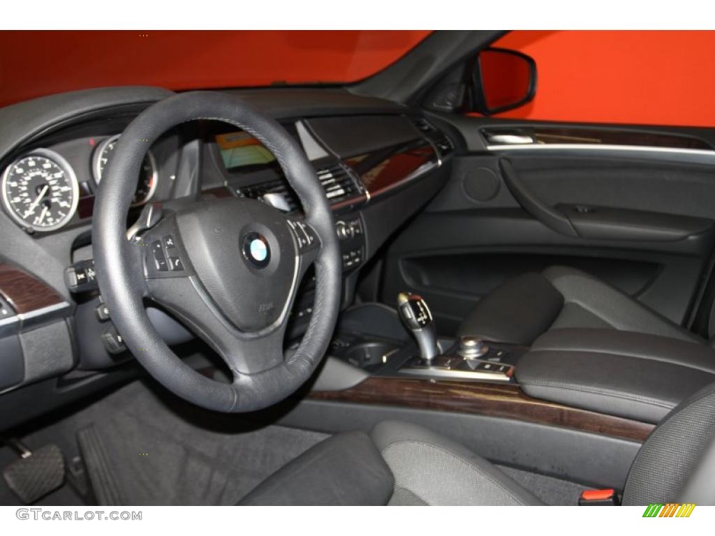 Black Nevada Leather Interior 2009 BMW X6 xDrive50i Photo #41913053