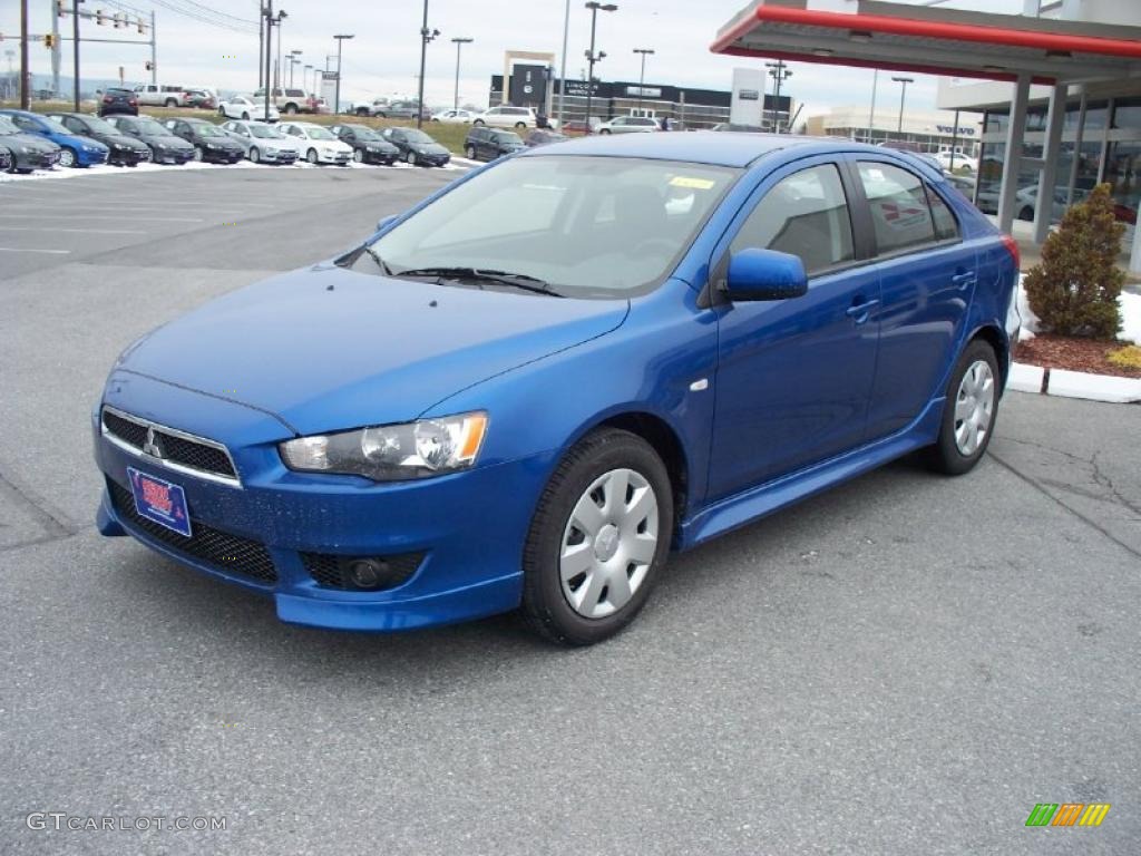 Octane Blue Pearl 2011 Mitsubishi Lancer Sportback ES Exterior Photo #41913713