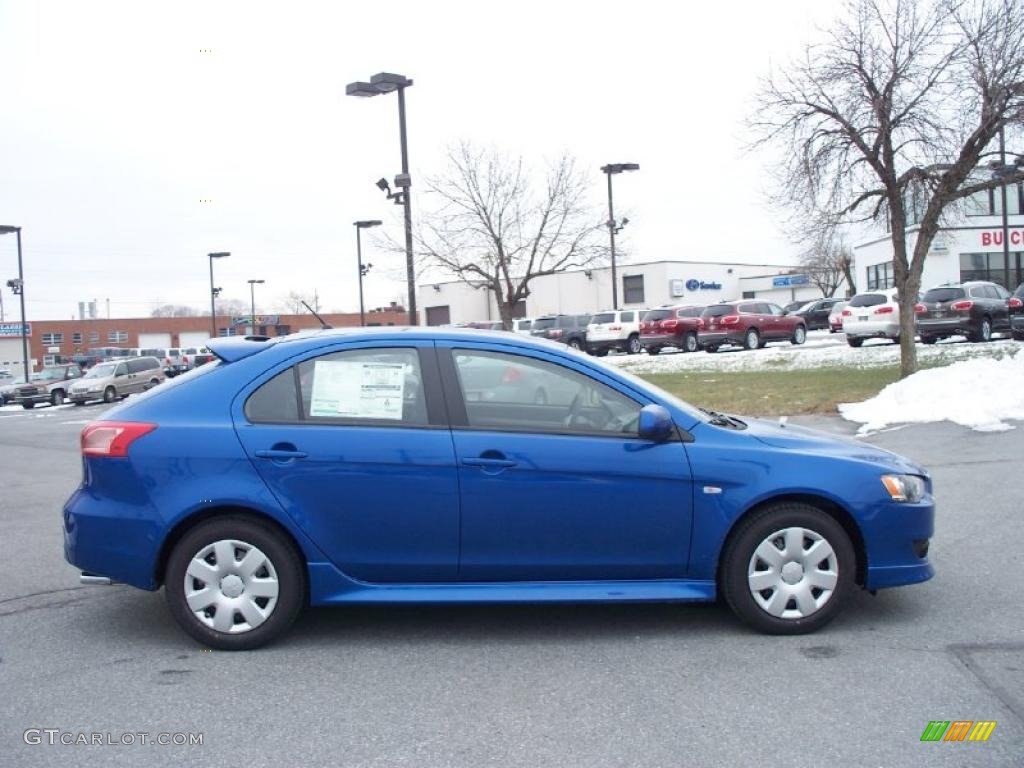 Octane Blue Pearl 2011 Mitsubishi Lancer Sportback ES Exterior Photo #41913801