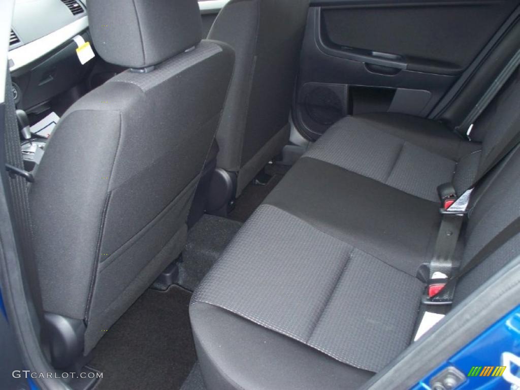 Black Interior 2011 Mitsubishi Lancer Sportback ES Photo #41914073