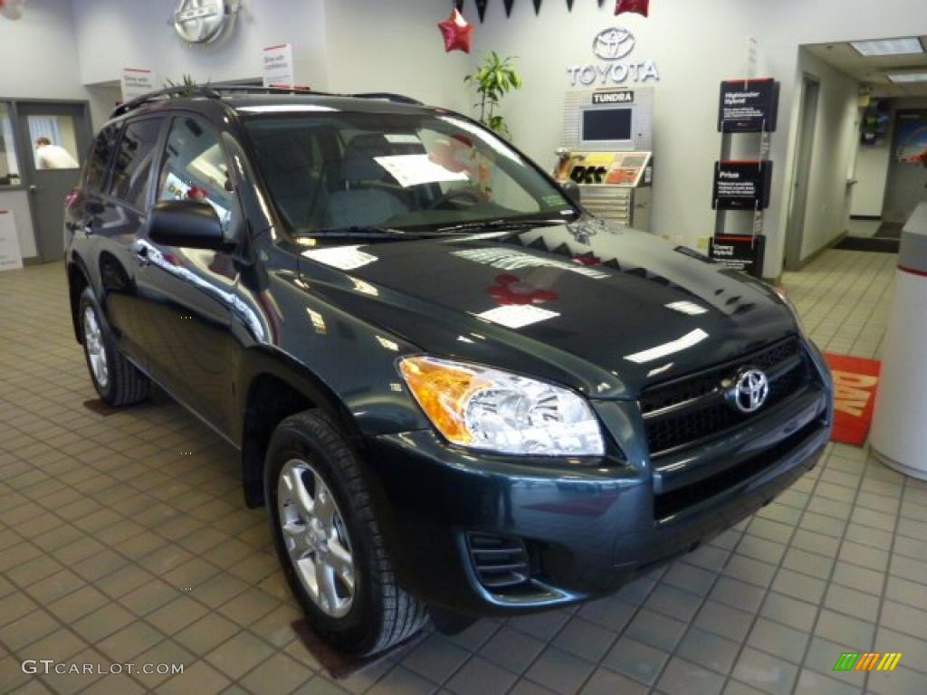 2011 RAV4 I4 4WD - Black Forest Metallic / Ash photo #5