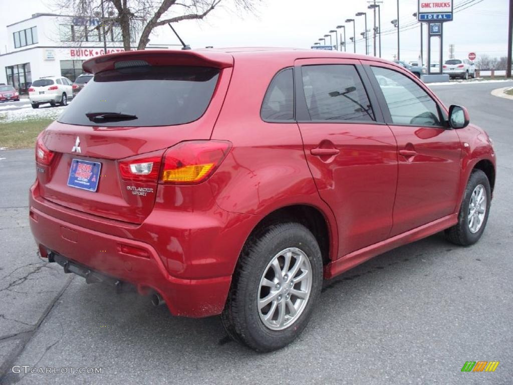 Rally Red Metallic 2011 Mitsubishi Outlander Sport ES Exterior Photo #41914425