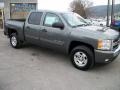 2011 Steel Green Metallic Chevrolet Silverado 1500 LT Crew Cab 4x4  photo #3