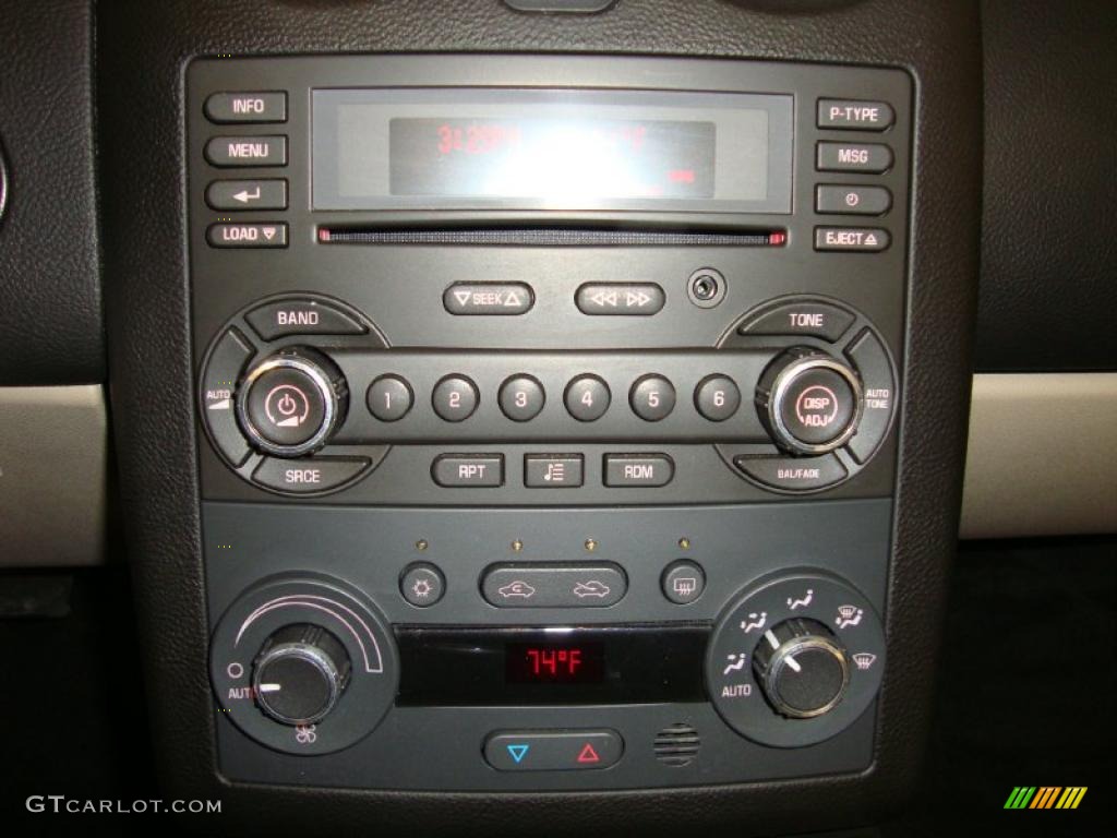 2008 Pontiac G6 GT Convertible Controls Photo #41915713