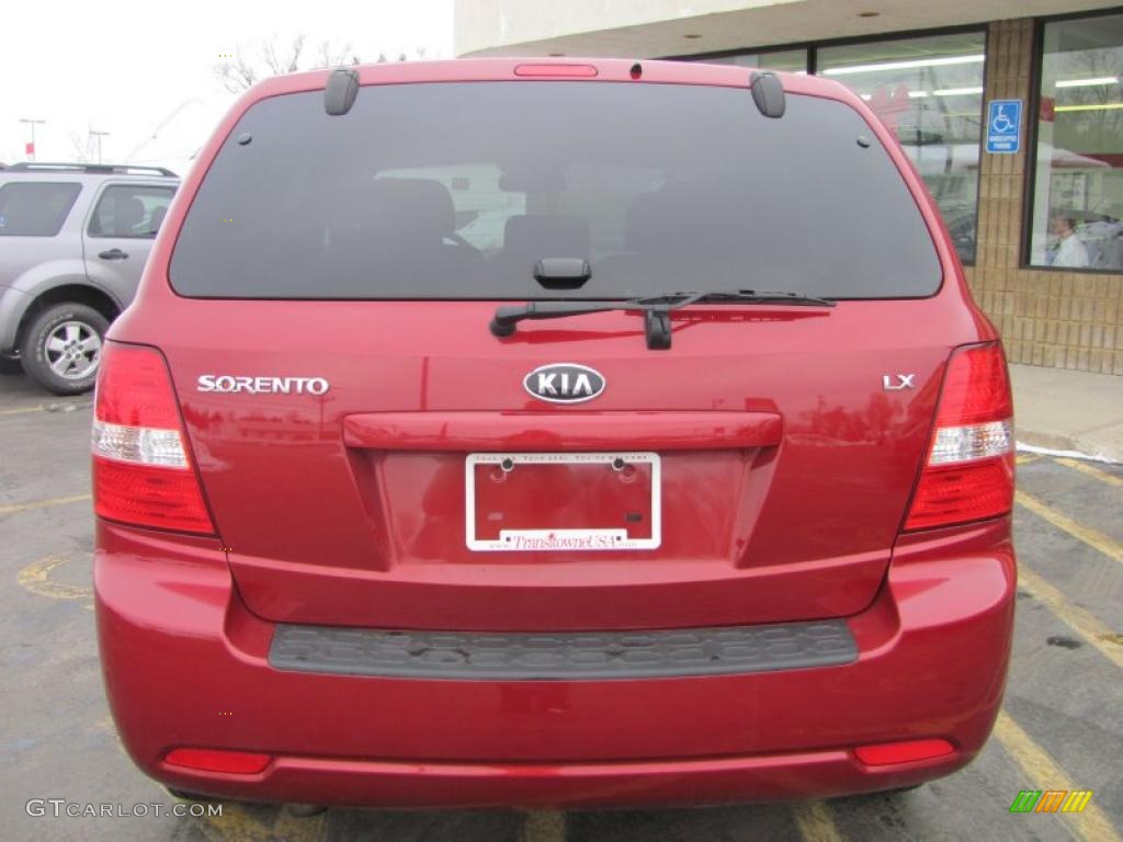 2009 Sorento LX - Spicy Red / Gray photo #12