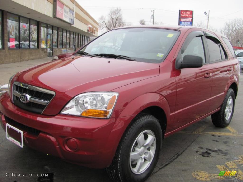 2009 Sorento LX - Spicy Red / Gray photo #17