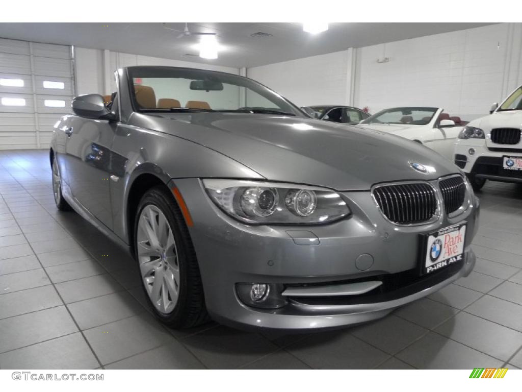 2011 3 Series 328i Convertible - Space Gray Metallic / Saddle Brown Dakota Leather photo #3