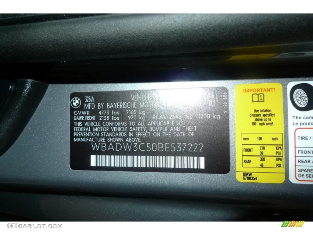 2011 3 Series 328i Convertible - Space Gray Metallic / Saddle Brown Dakota Leather photo #50