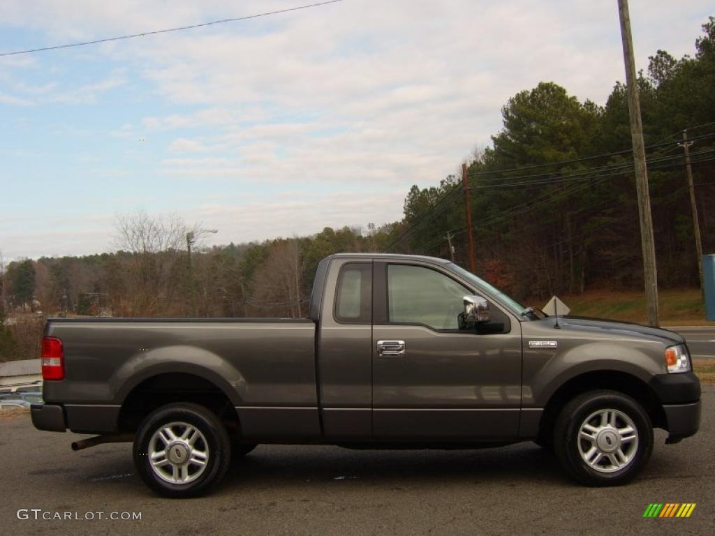 2005 F150 XL Regular Cab - Dark Shadow Grey Metallic / Medium Flint Grey photo #3