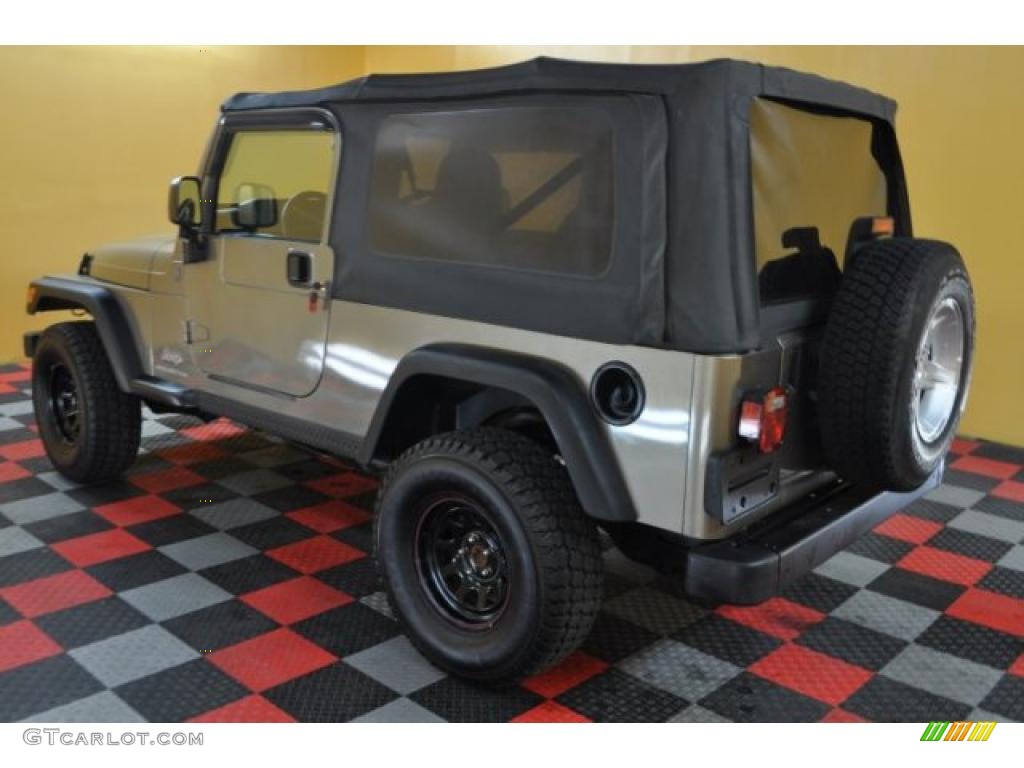 2004 Wrangler Unlimited 4x4 - Light Khaki Metallic / Dark Slate Gray photo #3