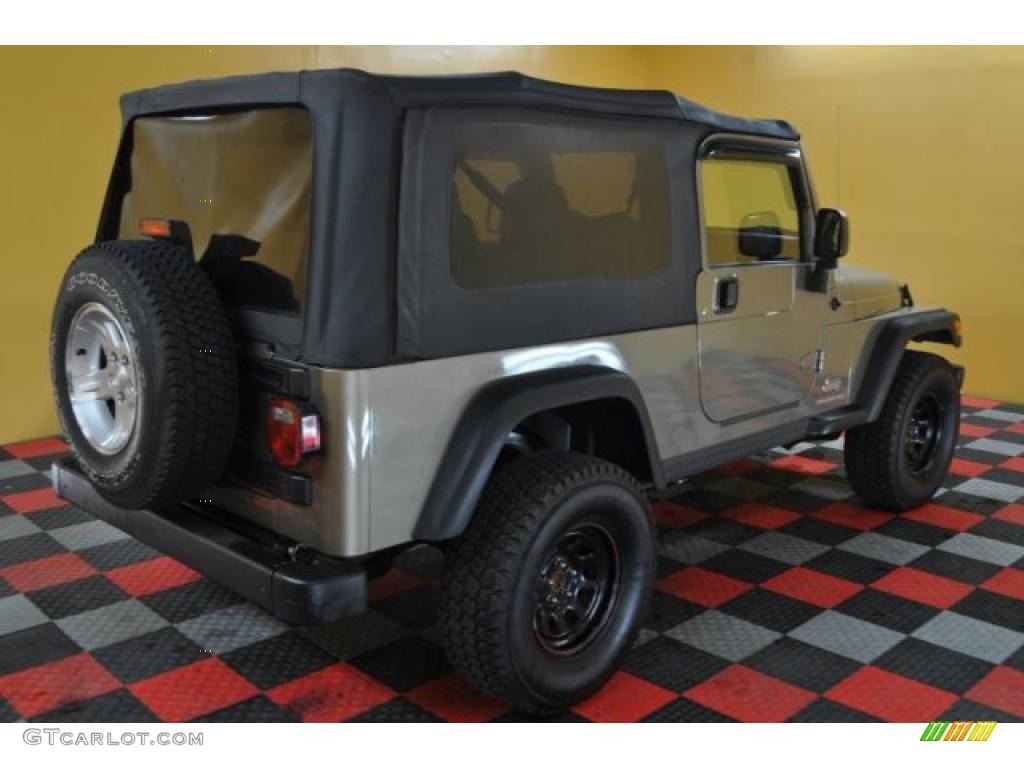 2004 Wrangler Unlimited 4x4 - Light Khaki Metallic / Dark Slate Gray photo #4