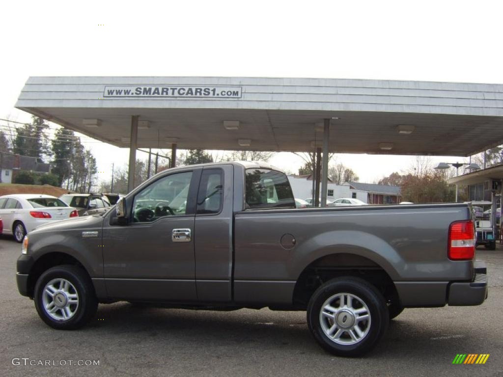 2005 F150 XL Regular Cab - Dark Shadow Grey Metallic / Medium Flint Grey photo #7