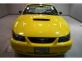 2004 Screaming Yellow Ford Mustang V6 Convertible  photo #2