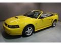 2004 Screaming Yellow Ford Mustang V6 Convertible  photo #3